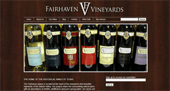 Desktop Screenshot of fairhavenvineyards.com